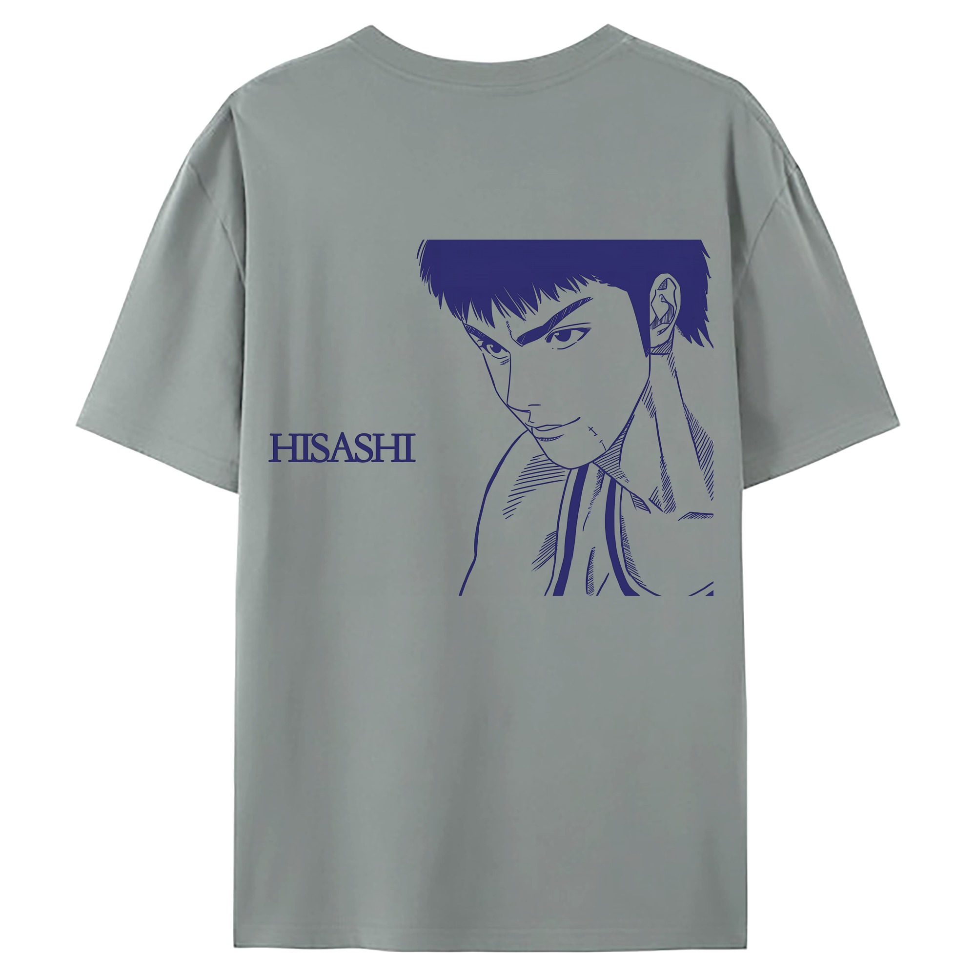 （画像用） SLAM DUNK／スラムダンク 綿100％ メンズ半袖Tシャツ（バックプリント） 通気性